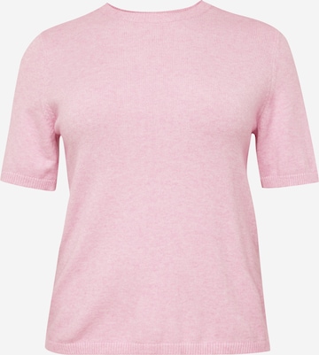 T-shirt 'MARGARETA' ONLY Carmakoma en rose : devant