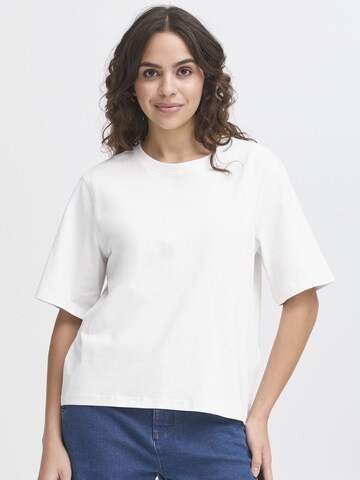 Fransa Shirt 'ZASHOULDER' in White: front
