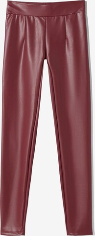 Bershka Leggings in Rood: voorkant