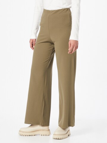 SISTERS POINT Wide leg Broek 'GLUT' in Beige: voorkant