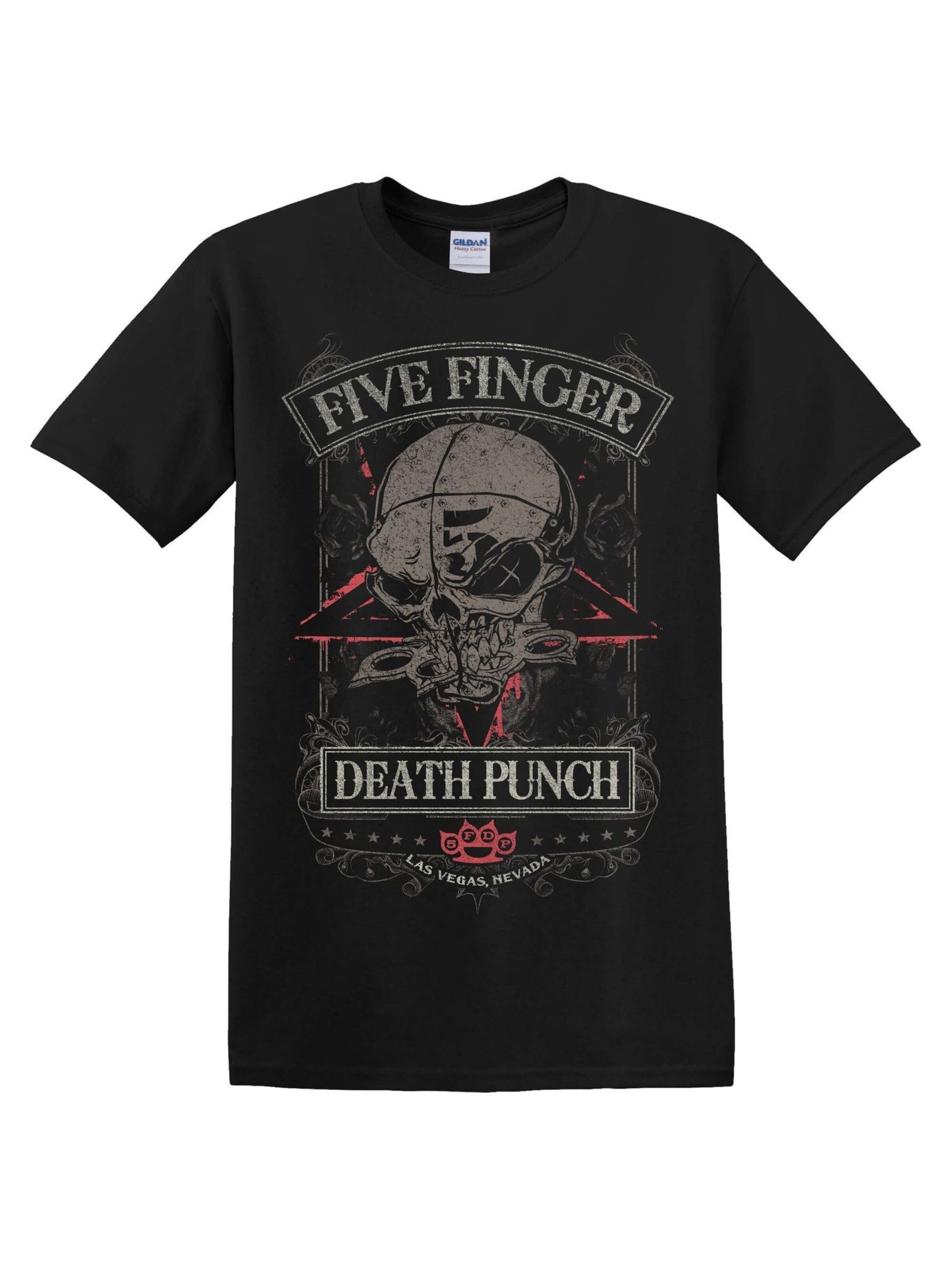 Rockshirts Shirt 'Five Finger Death Punch Wicked Master T-Shirt' in Black: front