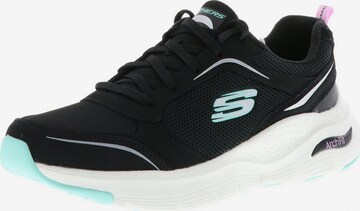 SKECHERS Sneakers laag in Zwart: voorkant