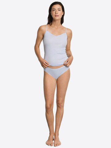 Hanro Midislip ' Cotton Seamless ' in Blau