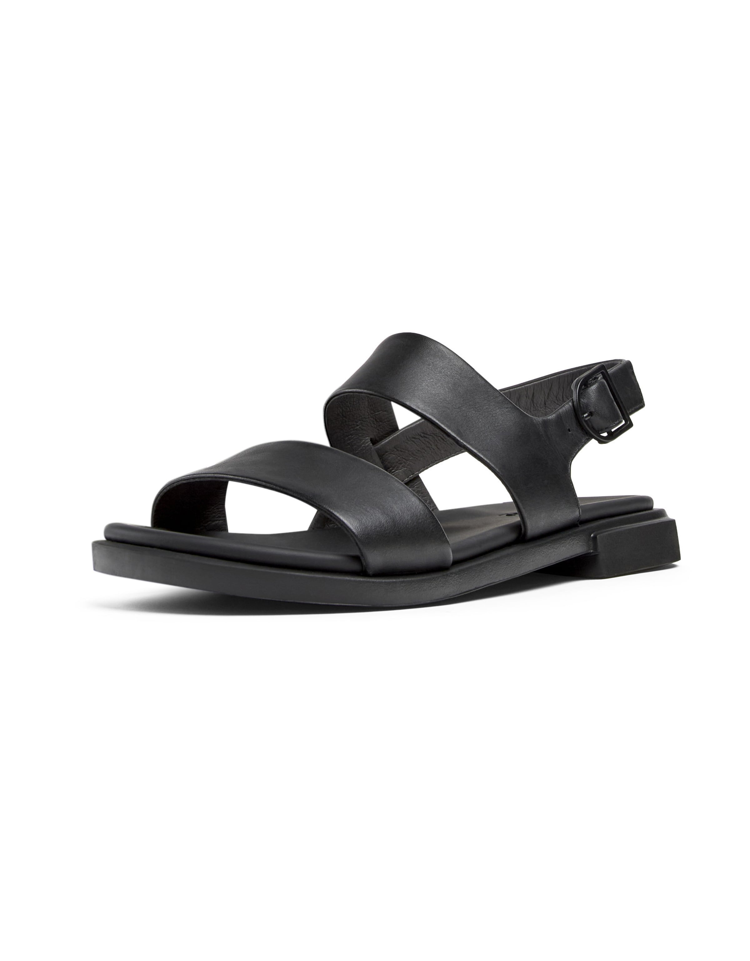 CAMPER Strap sandal 'Edy' in Black: front