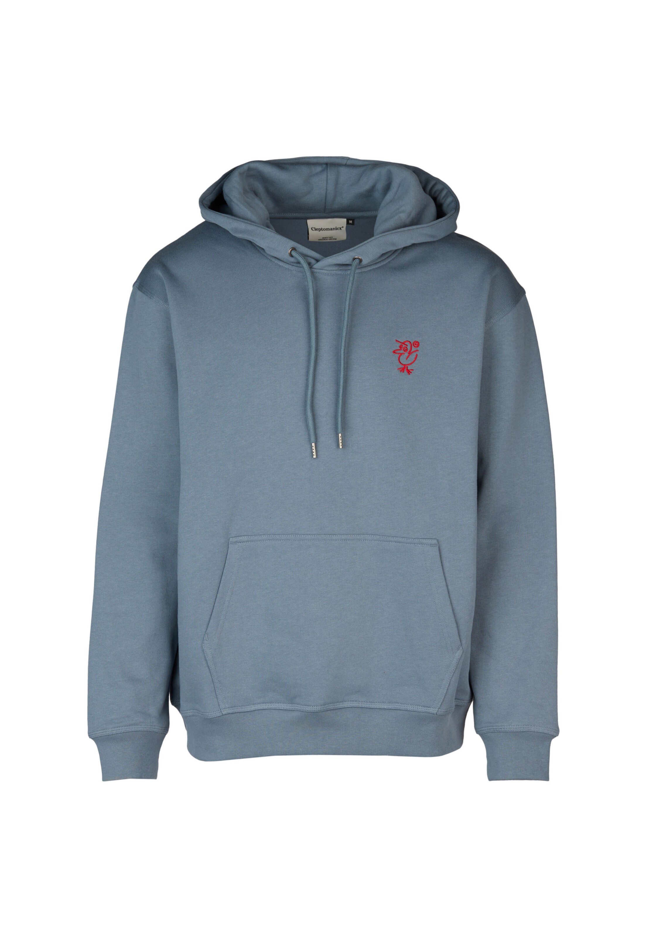 Cleptomanicx Sweatshirt 'Sketch Gull' in Blau: Vorderseite