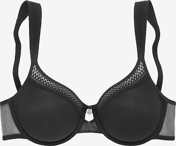 LASCANA T-shirt Bra in Black: front