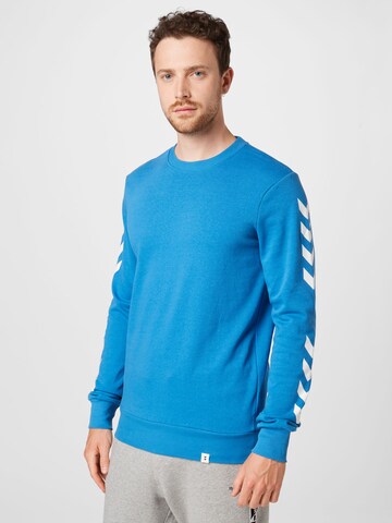 Hummel Athletic Sweatshirt in Blue: front