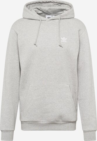 ADIDAS ORIGINALS - Sweatshirt 'Trefoil Essentials' em cinzento: frente