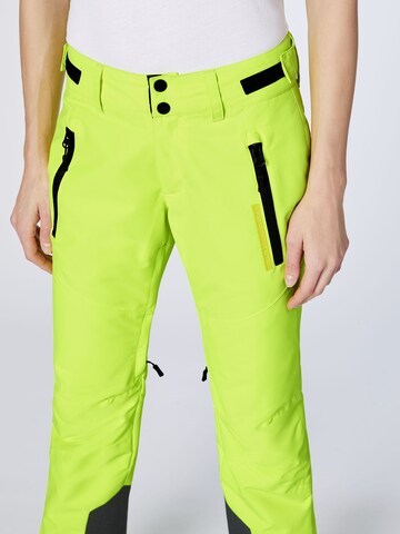 CHIEMSEE Regular Workout Pants in Yellow