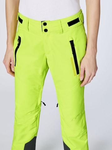 CHIEMSEE Regular Workout Pants in Yellow