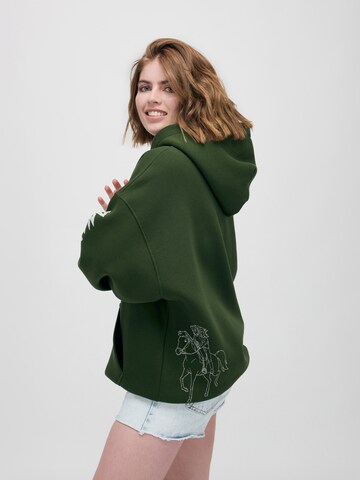 ABOUT YOU x StayKid Sweatshirt 'BIBI+TINA' in Green