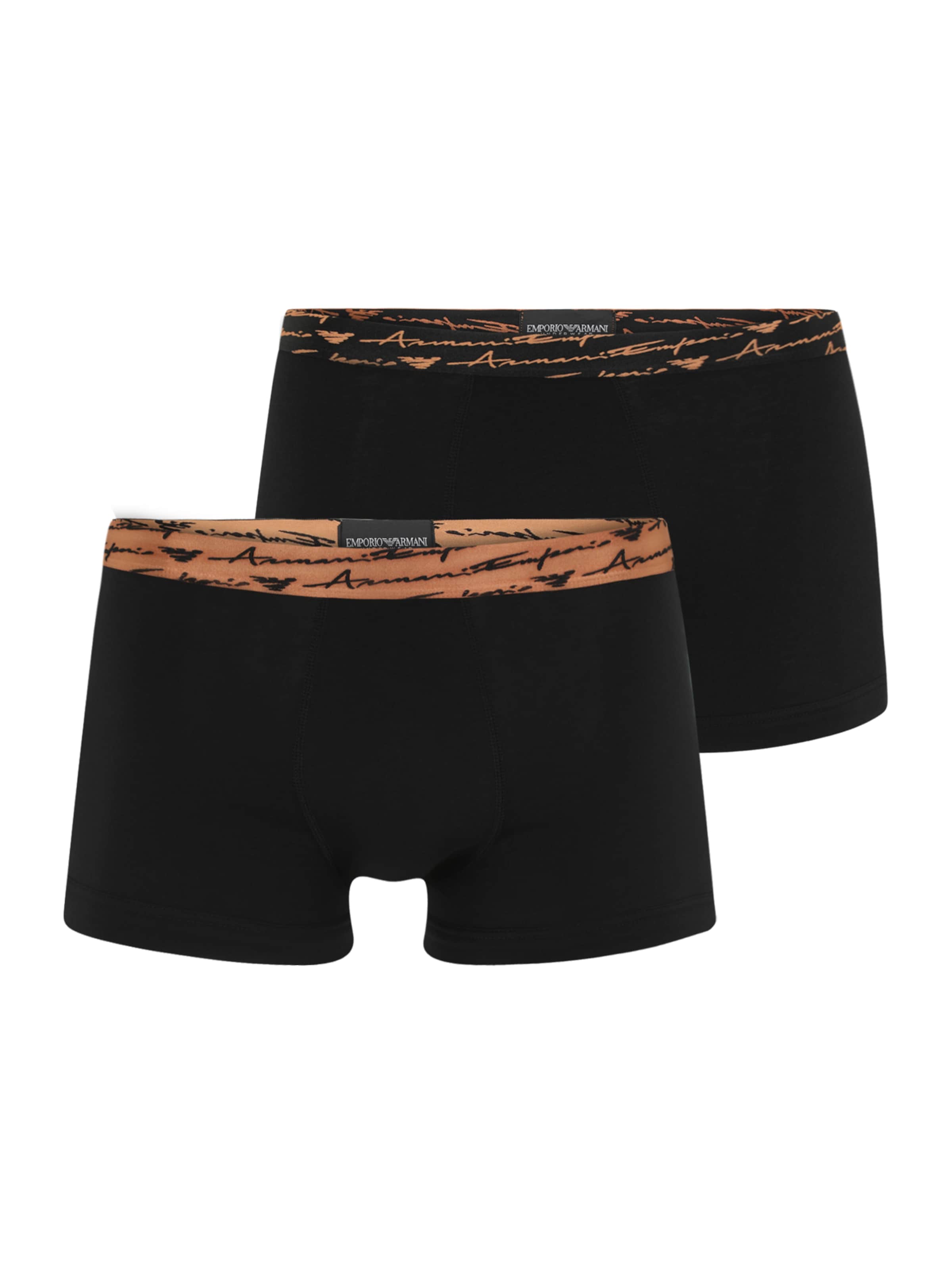 Emporio Armani Bokserid, värv must: eest vaates