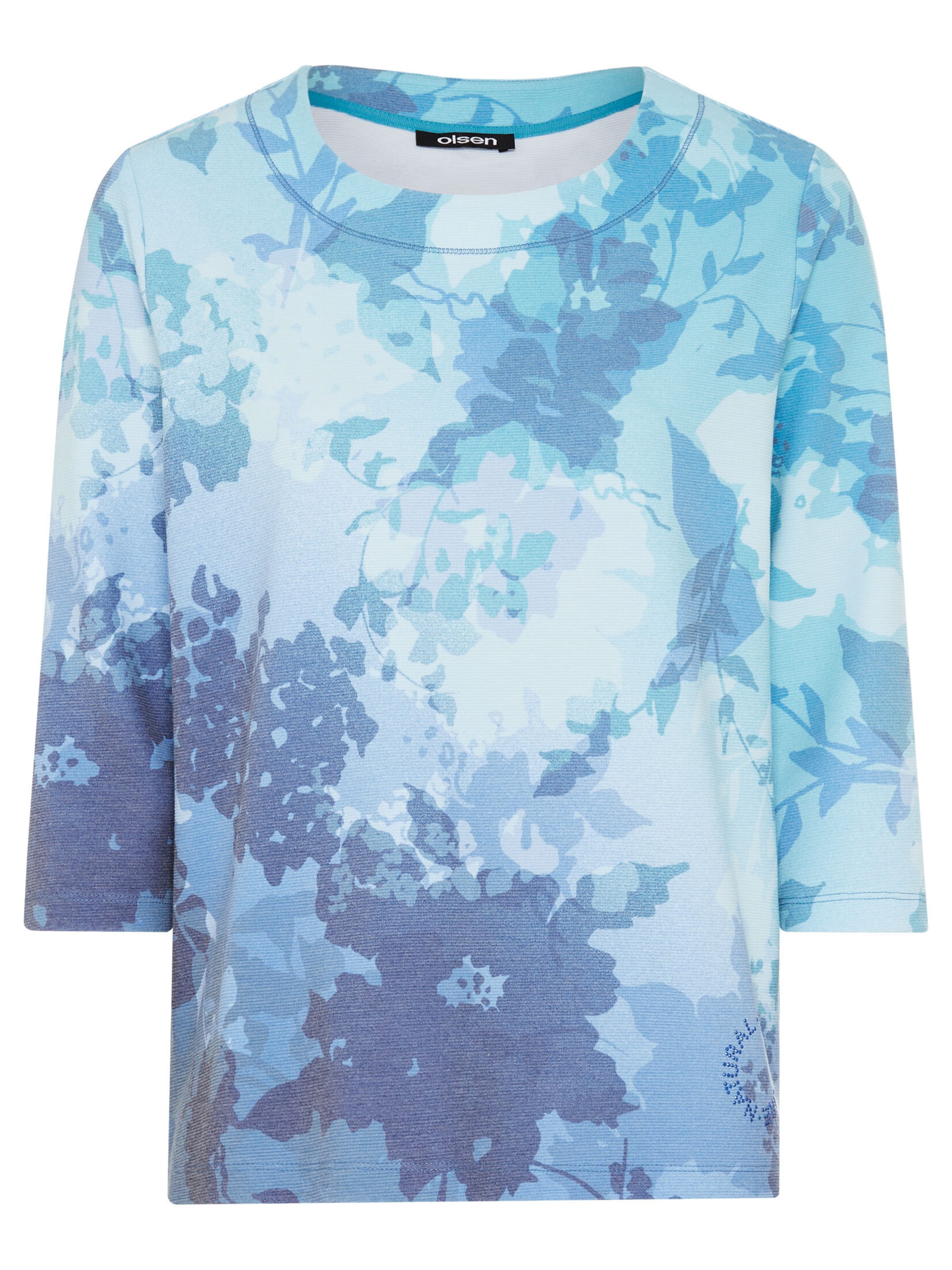 Olsen Shirt 'Henny' in Blauw: voorkant