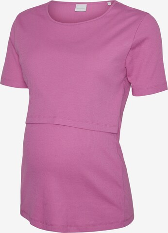 T-shirt MAMALICIOUS en rose : devant