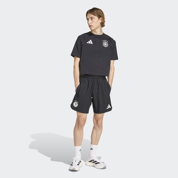 ADIDAS PERFORMANCE - Loosefit Pantalón deportivo 'Deutschland Tiro' en negro: frente