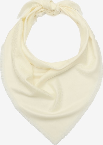 balta Kate Spade Šalikas 'Flower Yarndye': priekis