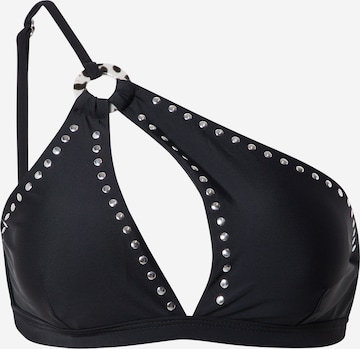 Bustier Hauts de bikini River Island en noir : devant