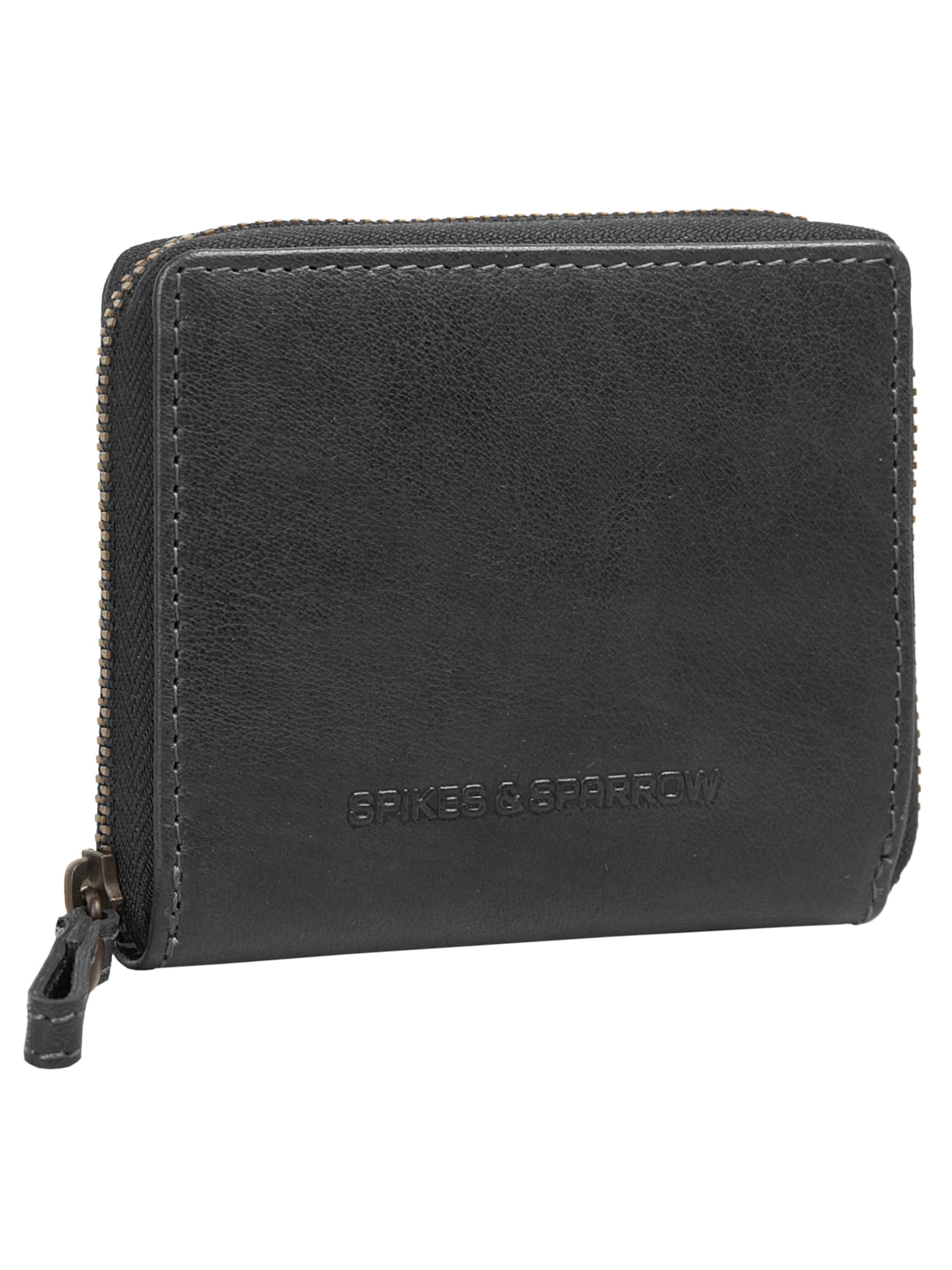 Spikes & Sparrow Portemonnaie 'RFID'‌‌‌‌‌‌‌ in Schwarz