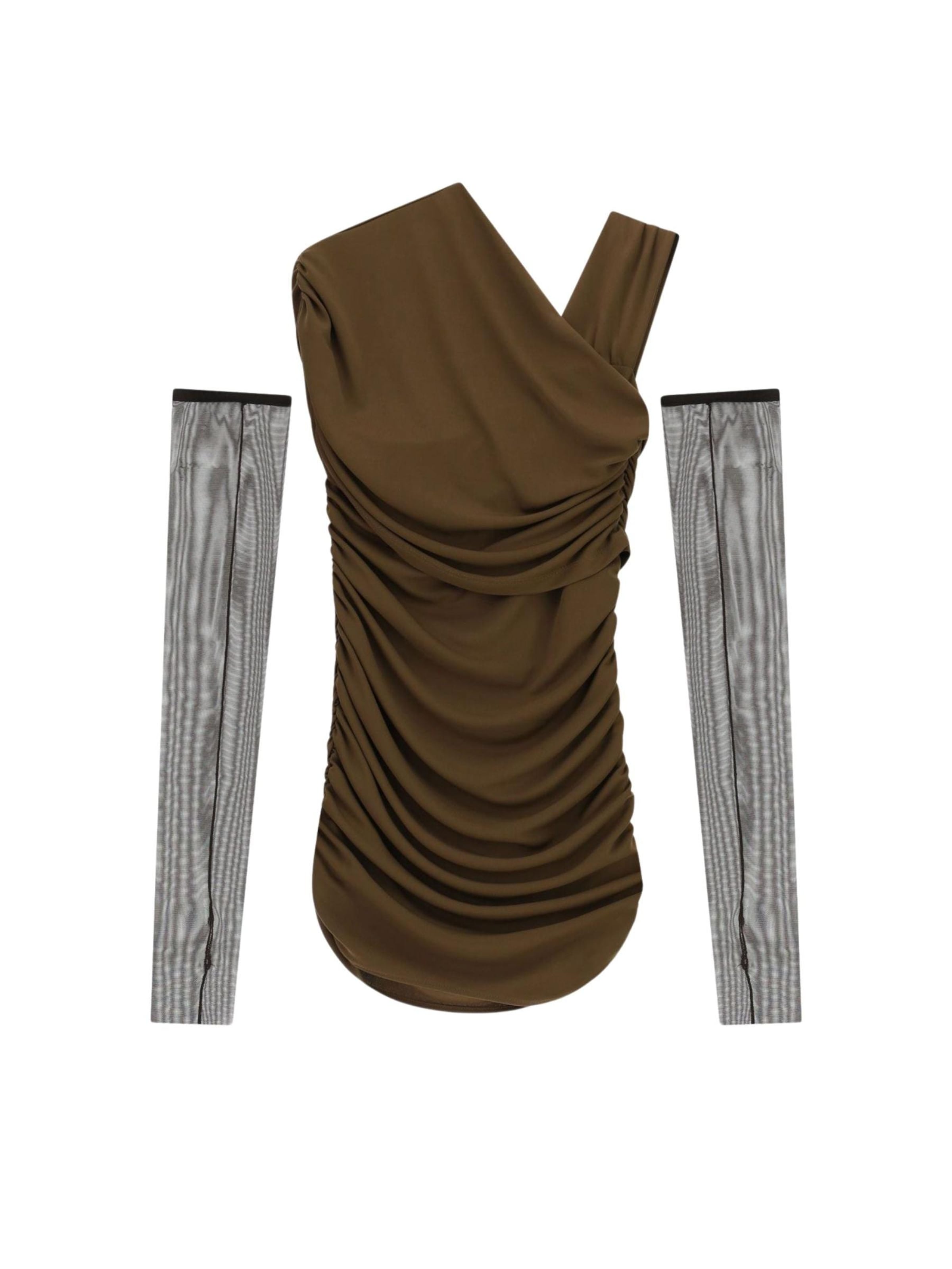 IMPERIAL Robe en 36 en brun foncé / noir, Vue avec produit