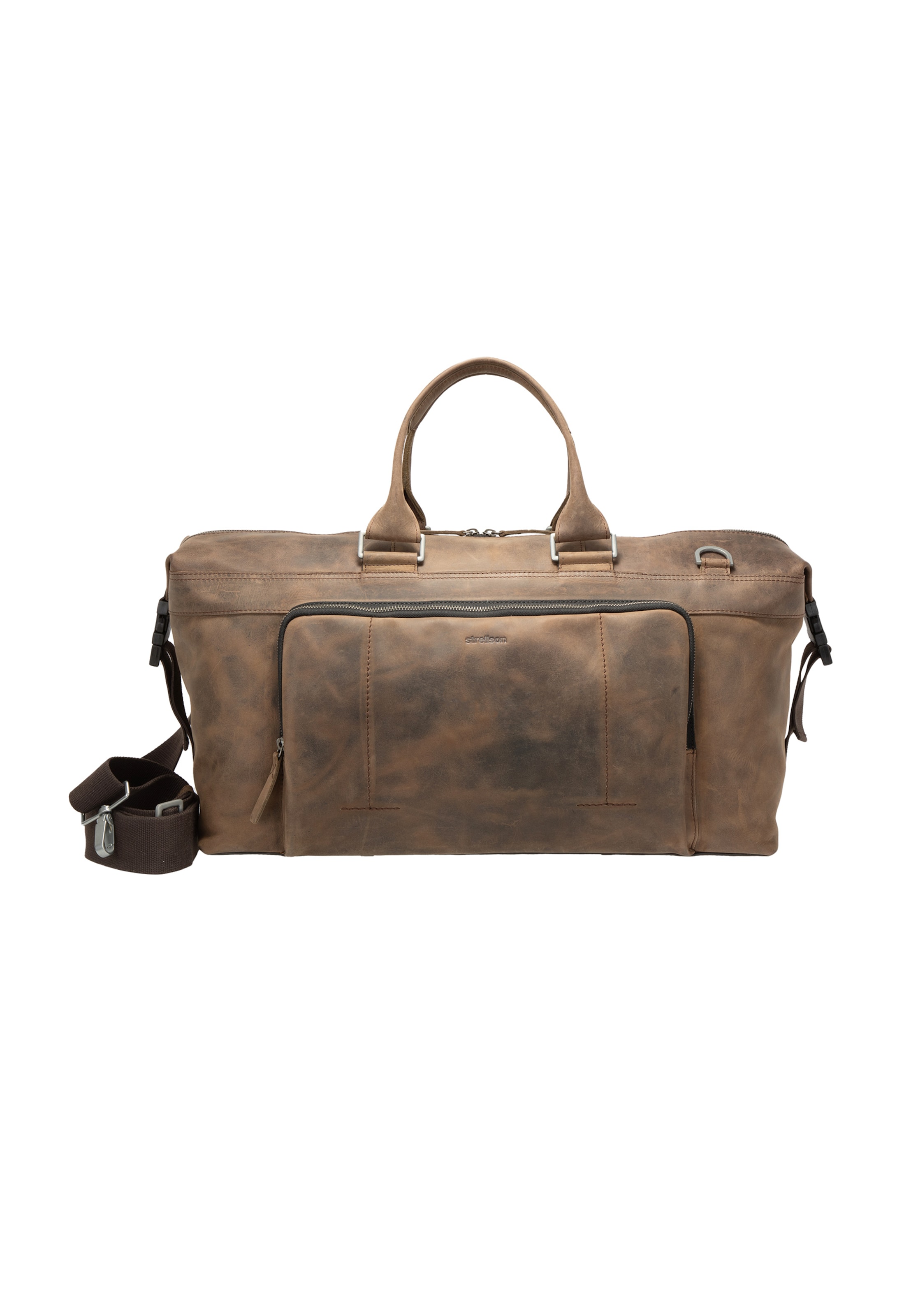 STRELLSON - Weekend bag 'West Ham Landon' em castanho: frente