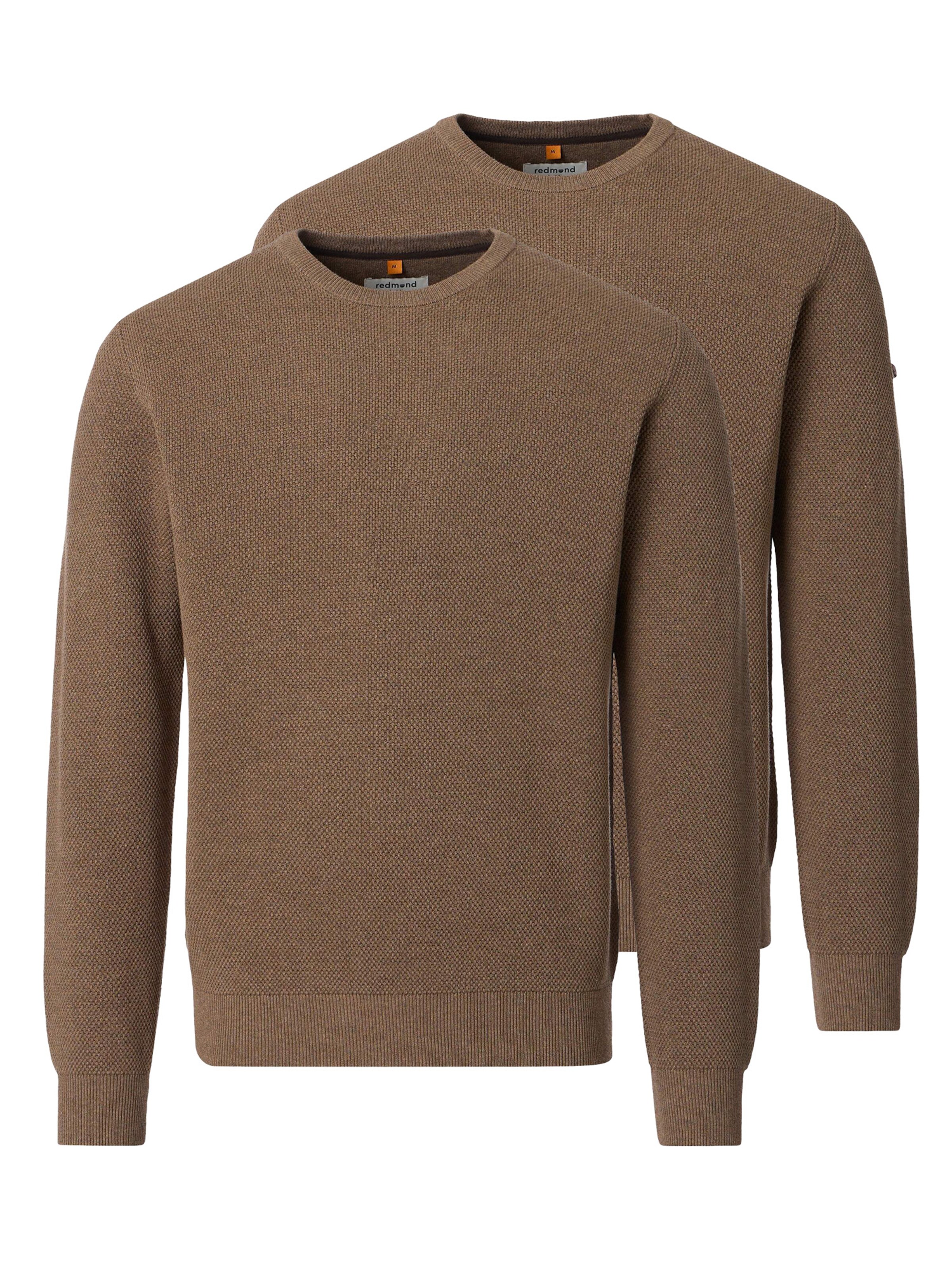redmond Sweater 'Basic' in Brown: front