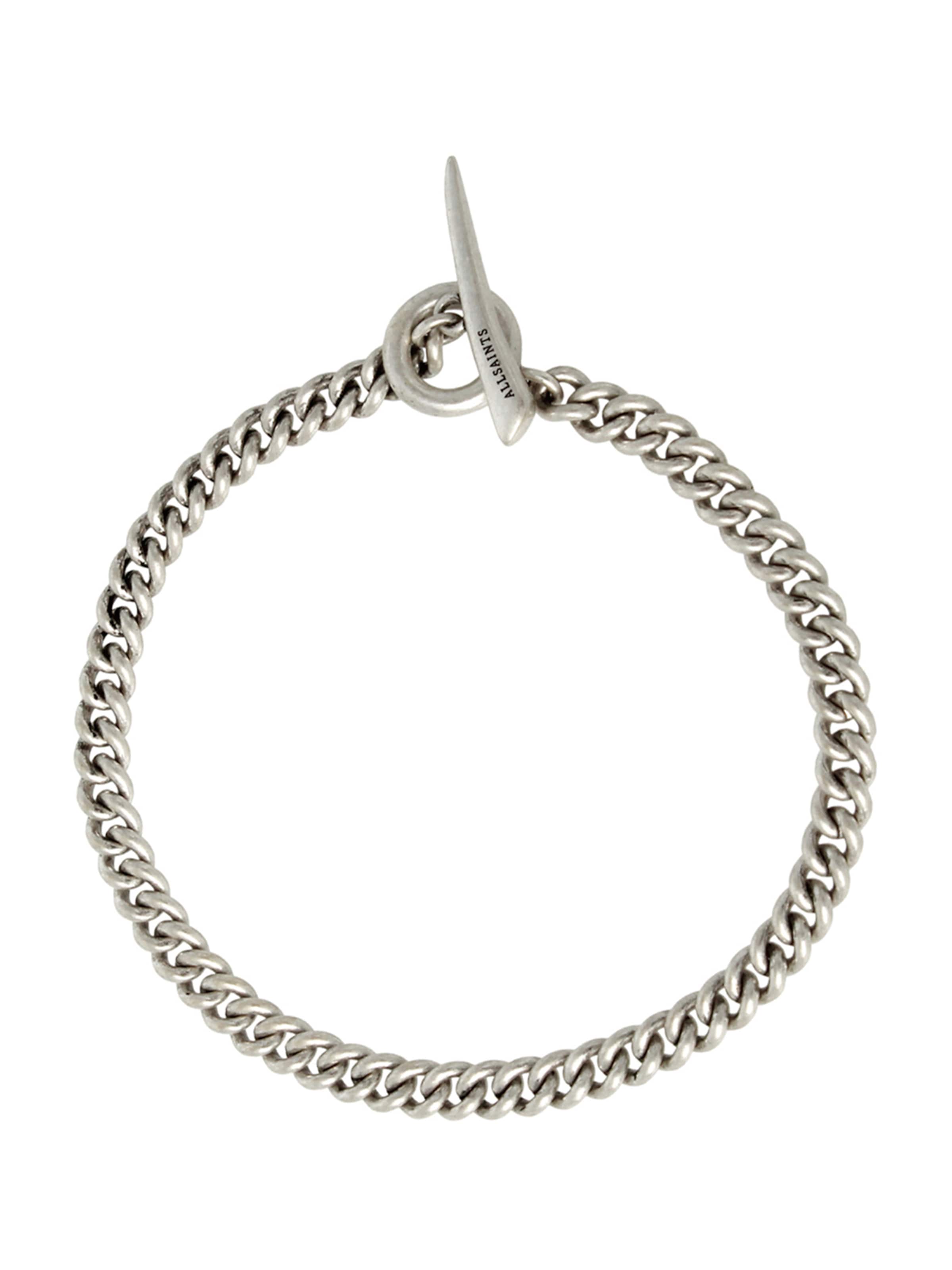 Braccialetto di AllSaints in argento: frontale