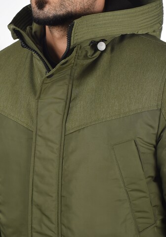 !Solid Winter Parka in Green