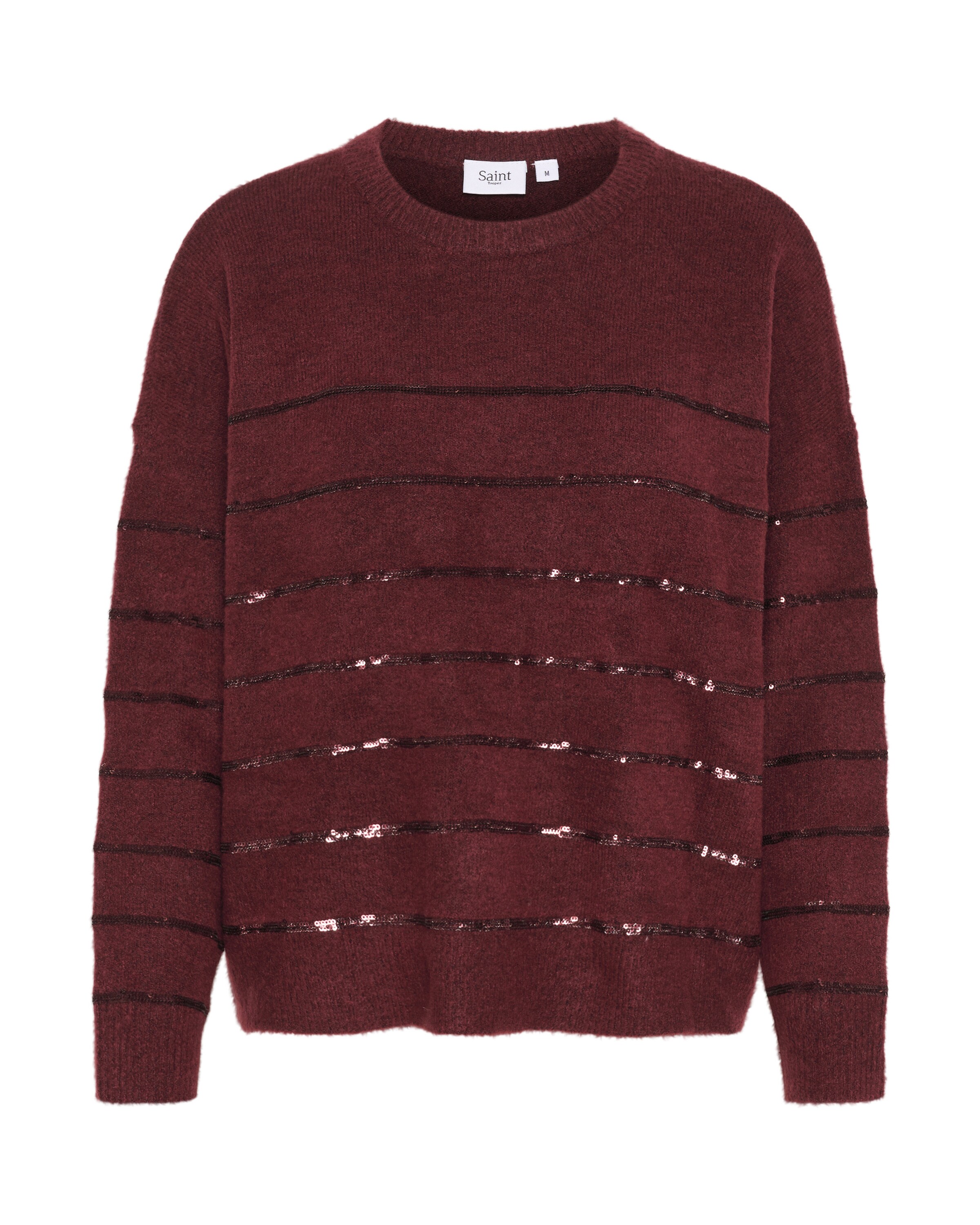 SAINT TROPEZ Trui 'Zylvier' in Rood: voorkant