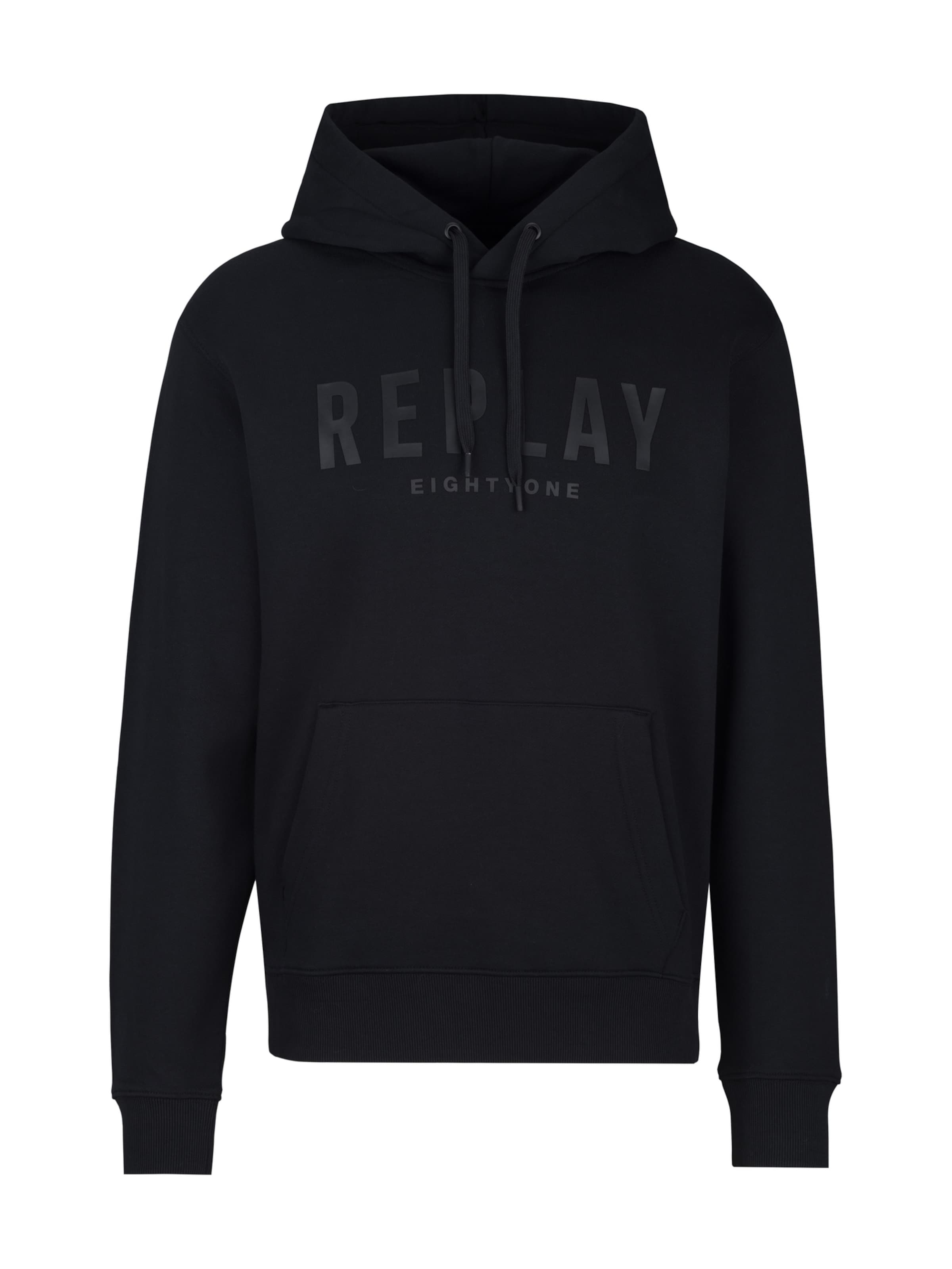 REPLAY Свитшот в Черный: спереди