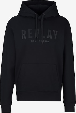 REPLAY Свитшот в Черный: спереди