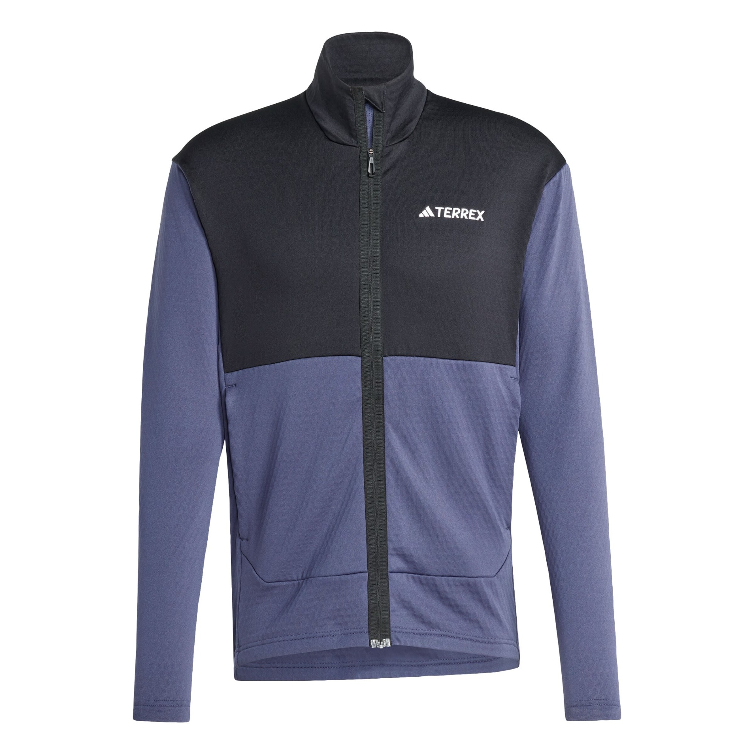 Giacca di pile funzionale di ADIDAS TERREX in blu: frontale