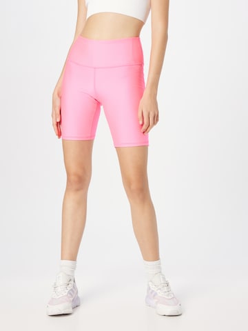 UNDER ARMOUR Skinny Sportbroek in Roze: voorkant