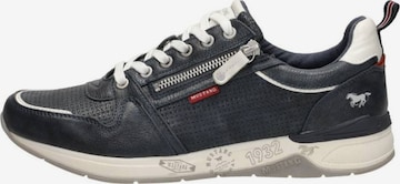 Baskets basses 'Sneakers Laag' MUSTANG en bleu : devant