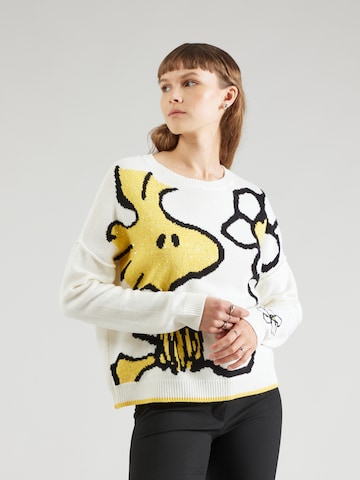 PRINCESS GOES HOLLYWOOD Sweater 'Woodstock Intarsia' in White: front