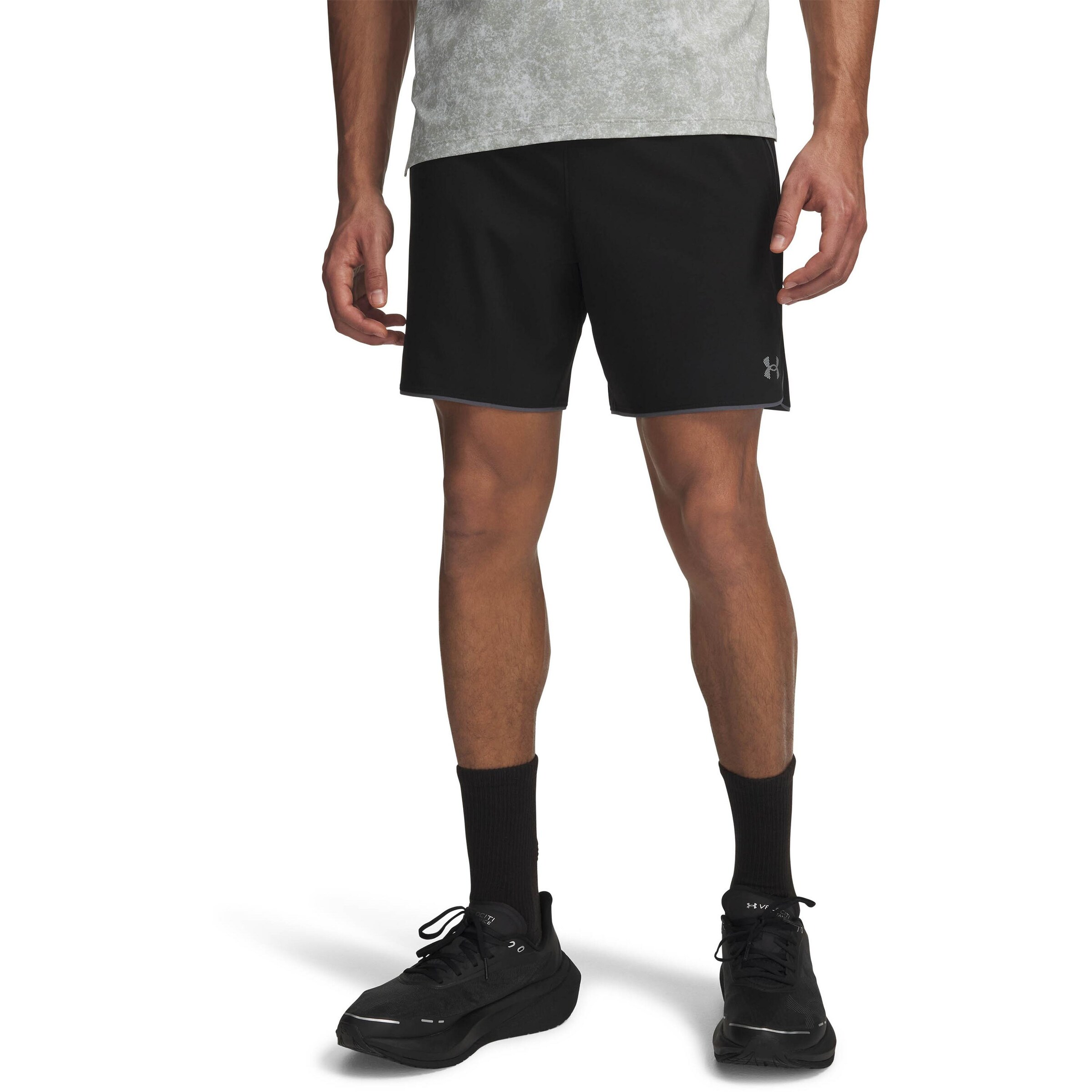 UNDER ARMOUR Regular Sports trousers 'UA Velociti Pro 2-in-1' in Black: front