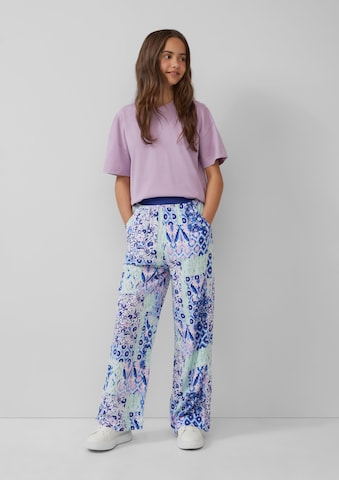 s.Oliver Wide leg Broek in Blauw