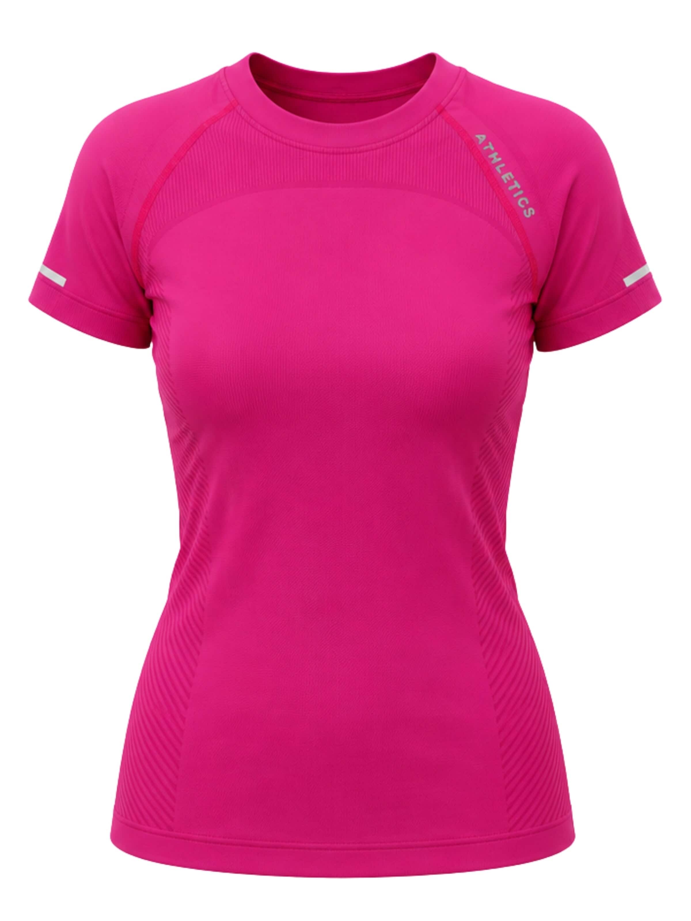 WULIBIKE - Camiseta funcional en rosa: frente