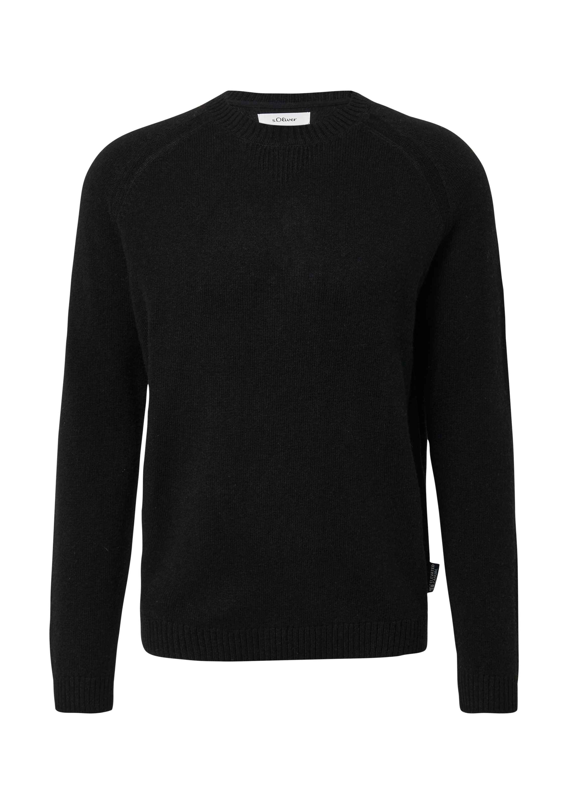 s.Oliver Pullover in Schwarz: Vorderseite