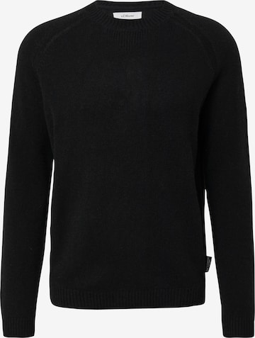 s.Oliver Pullover in Schwarz: Vorderseite
