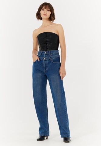 TOPTOP STUDIO Wide leg Jeans in Blue: front