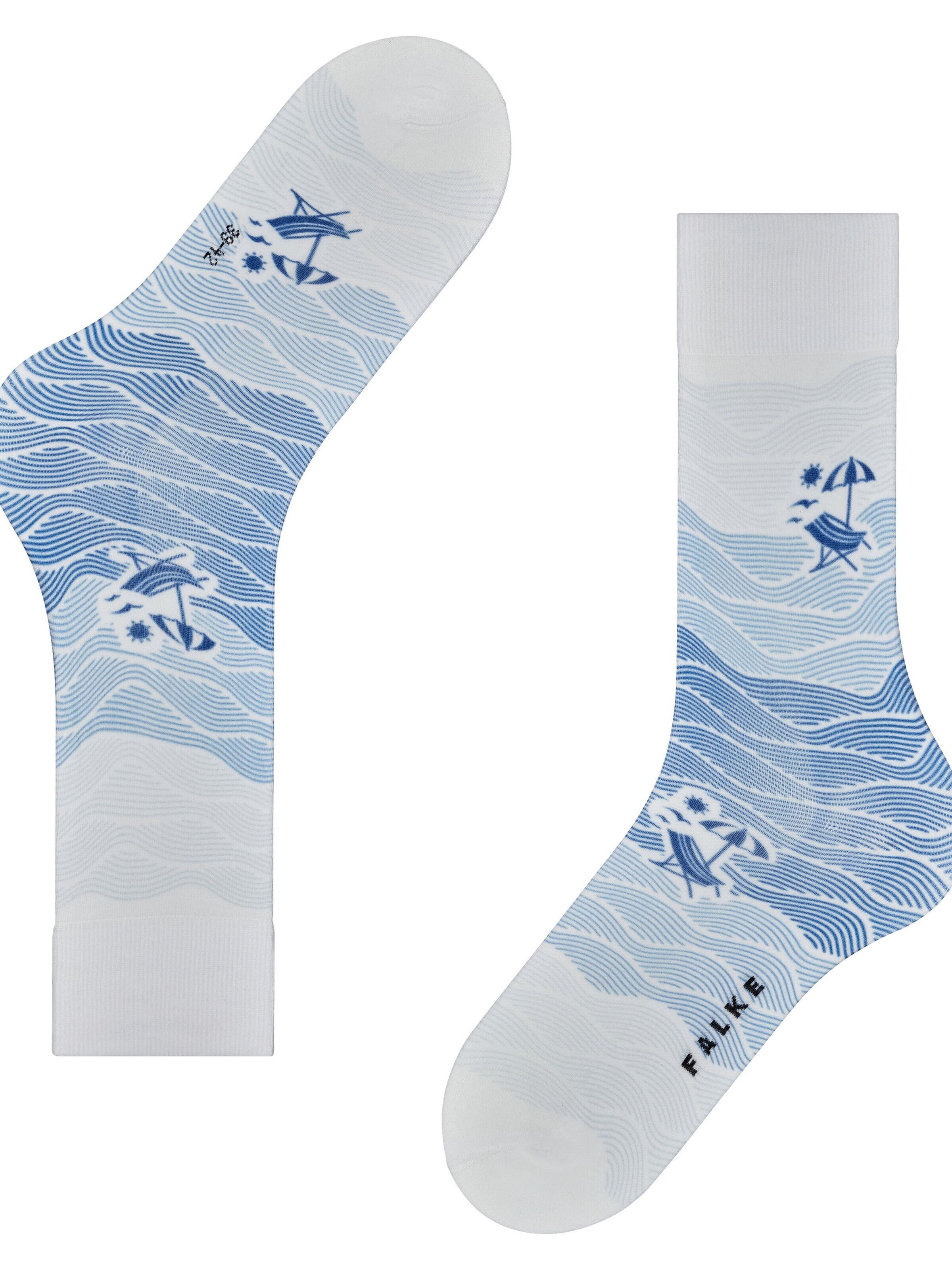 FALKE Socks 'Plage' in Blue