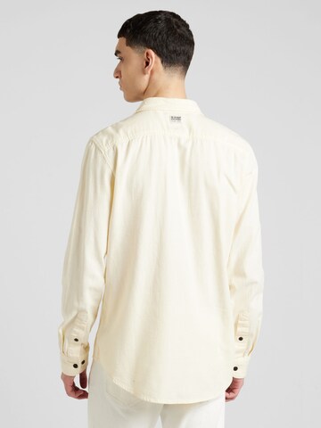 G-STAR Slim fit Button Up Shirt 'Marine' in Beige