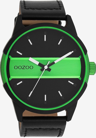 OOZOO Analog Watch in Black: front