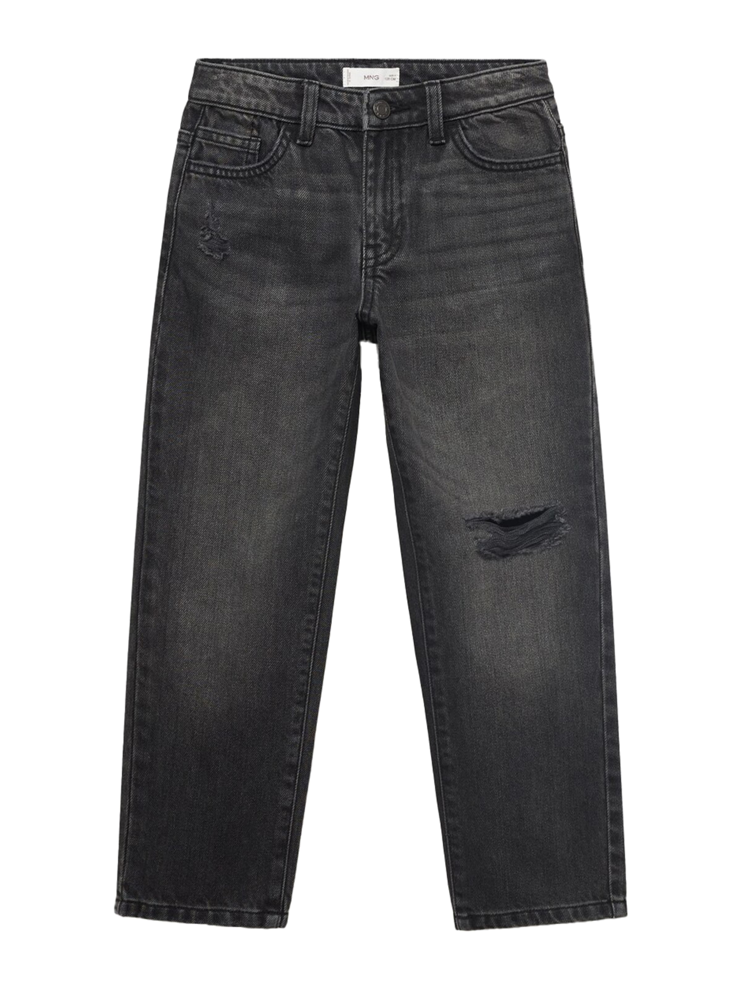 MANGO KIDS Ohlapna forma Kavbojke 'DAD' | črna barva: sprednja stran