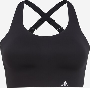 ADIDAS SPORTSWEAR Bustier Sport-BH in Schwarz: predná strana