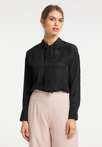 usha BLACK LABEL Blouse in Zwart: voorkant