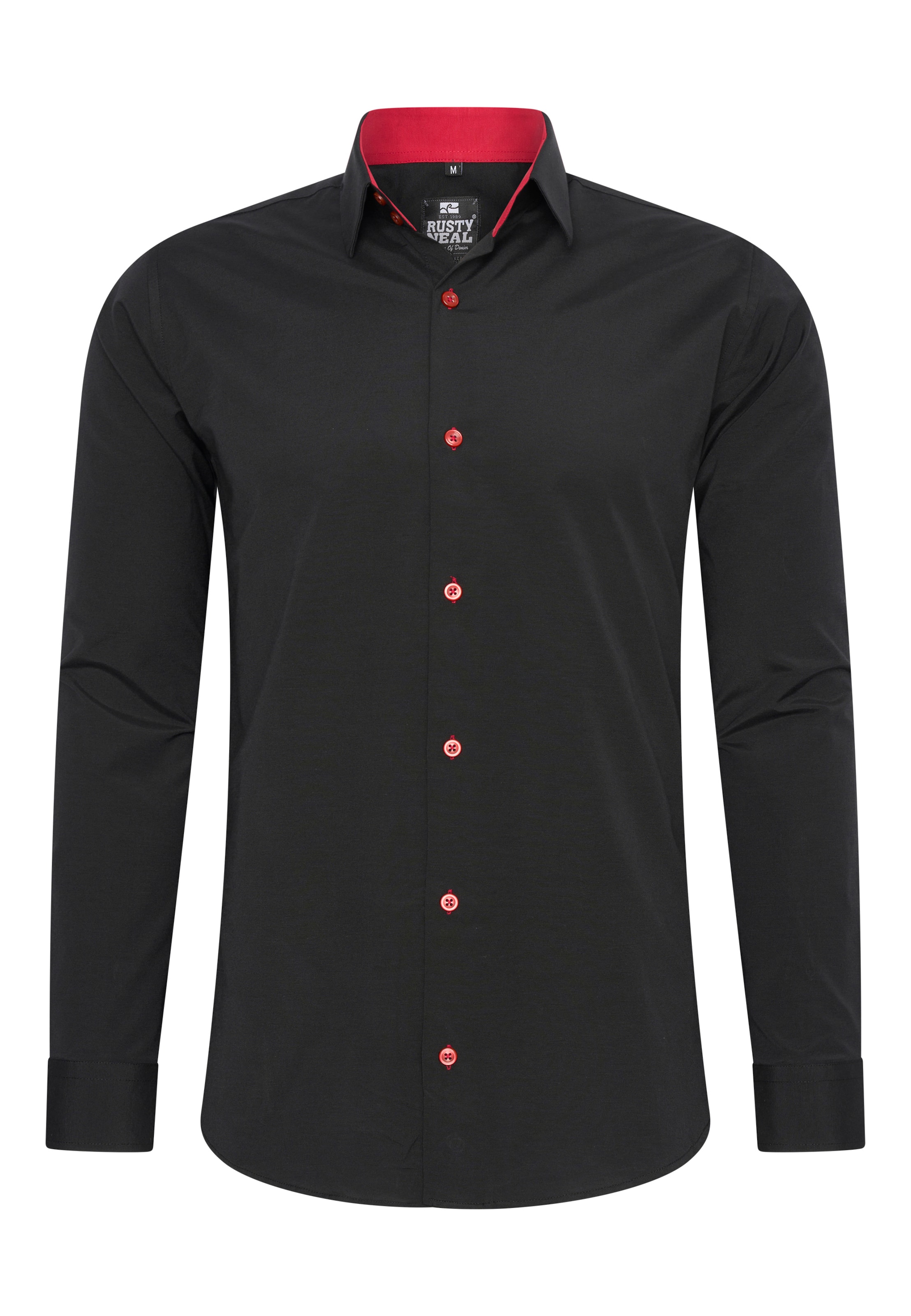 Rusty Neal Regular fit Button Up Shirt in Red: front