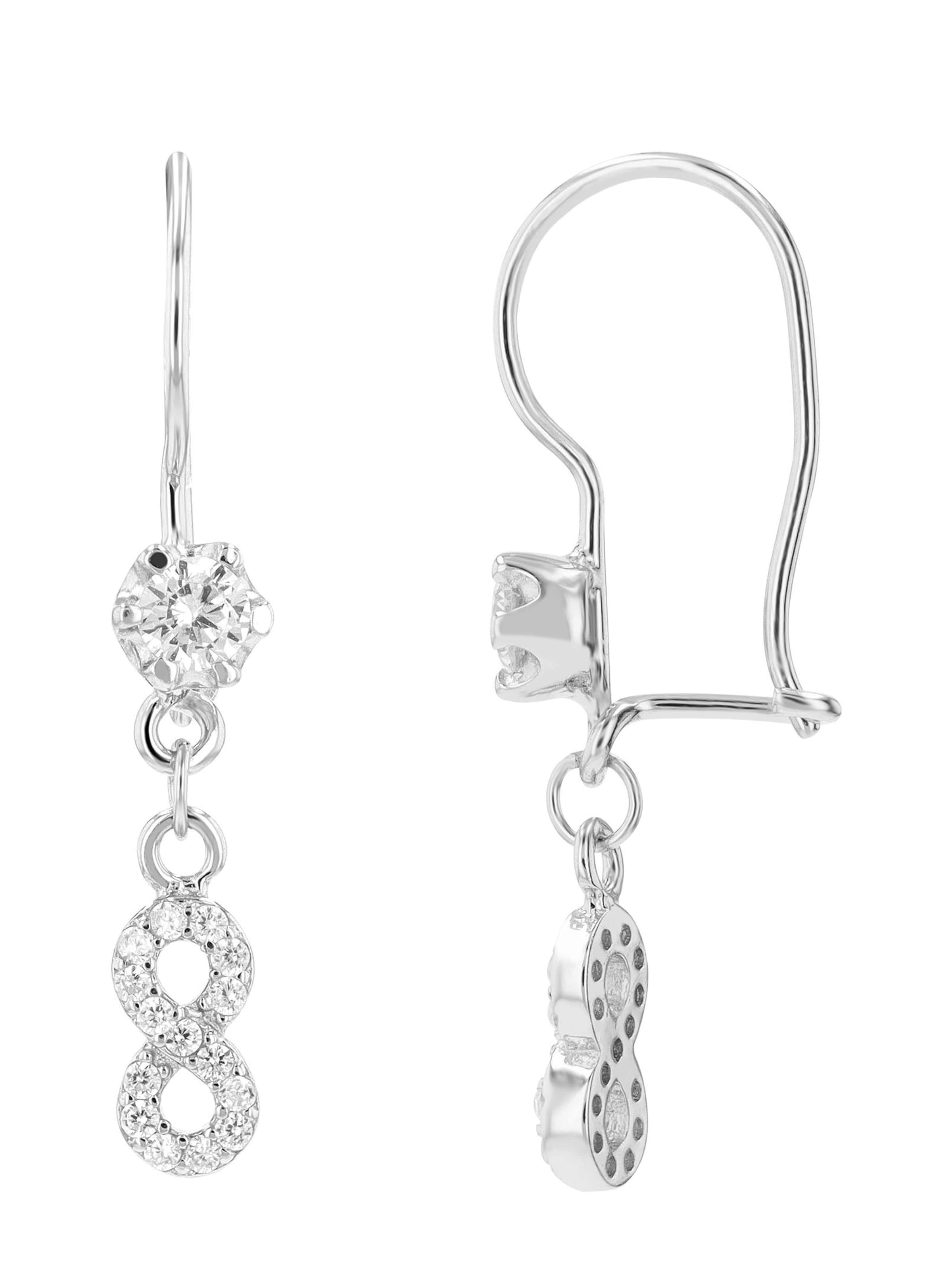 Akzent Earrings 'Therese, 925 Sterlingsilber, langlebig' in Silver