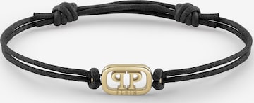 Bracelet Philipp Plein Jewellery en noir : devant