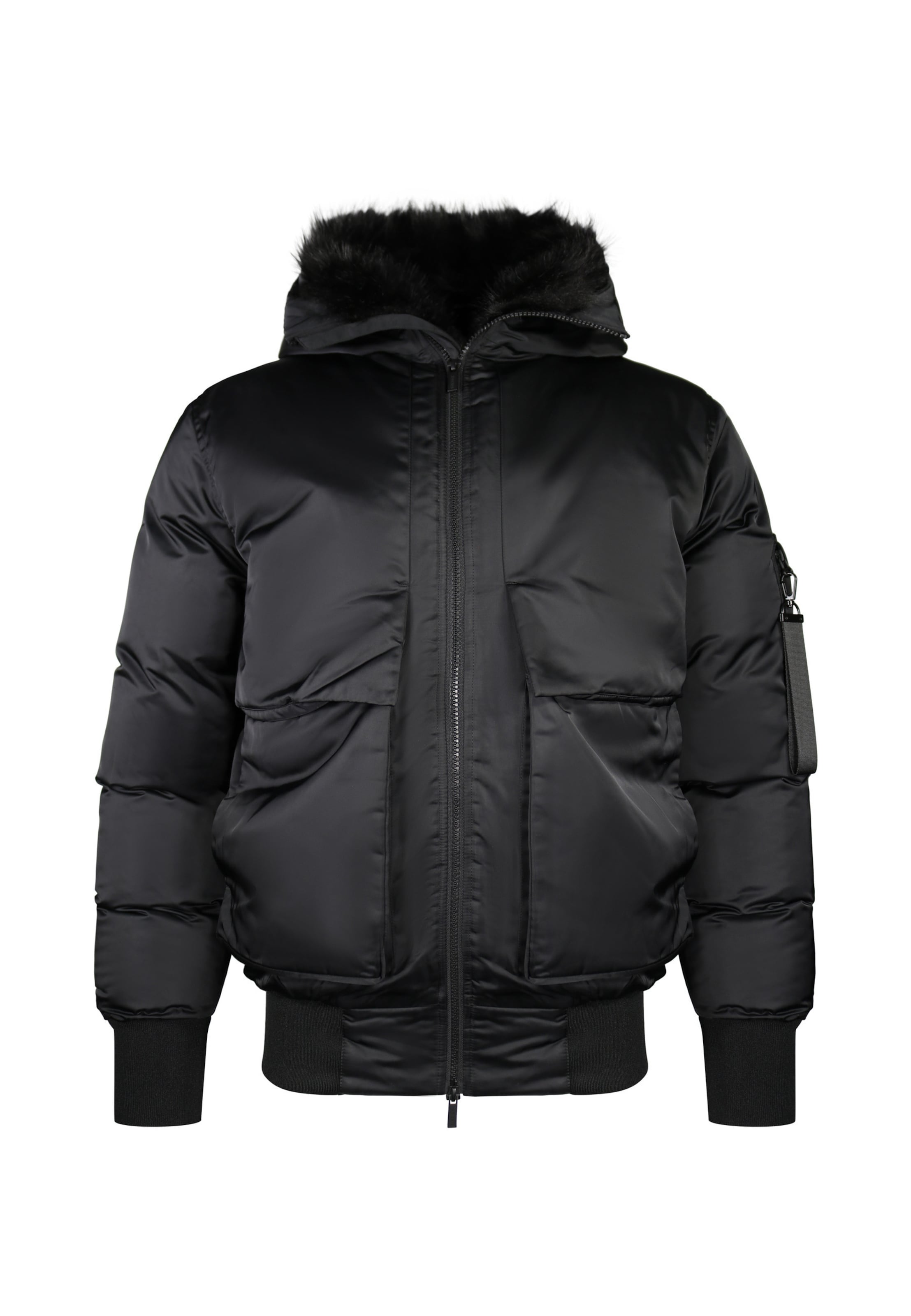 Veste d’hiver SikSilk en noir : devant